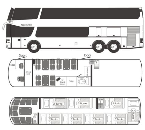 Setra 228DT Bus Blueprint - Download free blueprint for 3D modeling in ...