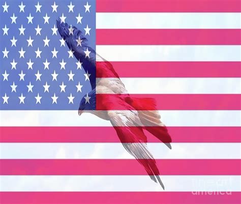 USA Freedom Flag Drawing by Sun Leil - Pixels