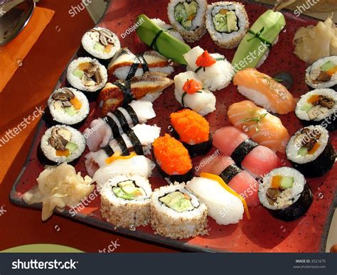 Japanese Sushi 1, Traditional Japanese Food, Home Sushi Stock Photo ...