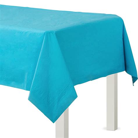 Caribbean Blue Paper Table Cover 54in x 108in | Paper table, Table covers, Caribbean party ...