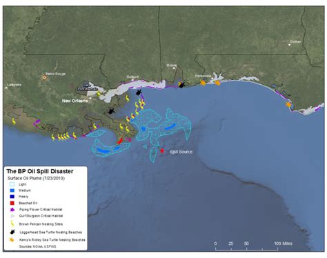 Bp Deepwater Horizon Oil Spill Map