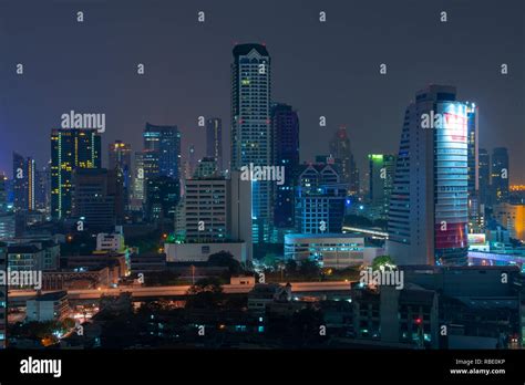 Bangkok night skyline Stock Photo - Alamy