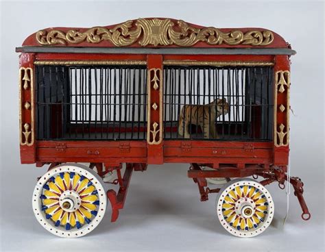 Lot - CIRCUS TIGER CAGE WAGON MODEL