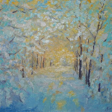 Winter Oil Painting - Etsy