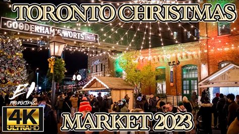 Toronto Christmas Market 2023 [4K] ~ Toronto Distillery District ~ - YouTube