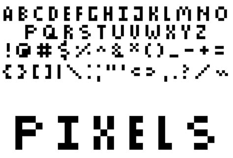 Pixels Font | dafont.com