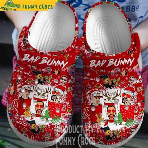 Bad Bunny Gifts Christmas Crocs By Funny Crocs - Discover Comfort And ...