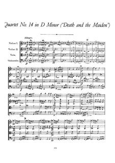 String Quartet No.14 in D Minor 'Death and the Maiden', D.810 by F ...