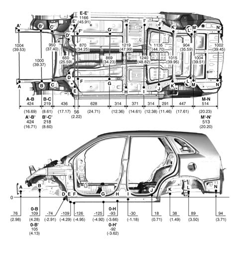 Kia Sorento: Under Body (4WD) - Body Dimensions - Body (Interior and ...