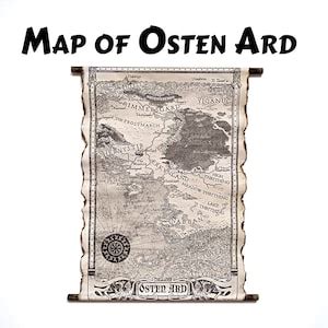 Map of Osten Ard, Memory, Sorrow, and Thorn Map, Tad Williams Map, the ...