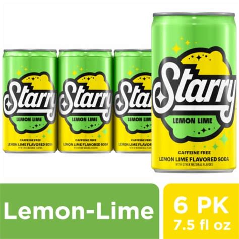 Pepsi Cola® Starry™ Lemon Lime Caffeine Free Soda Mini Cans, 6pk / 7.5 ...