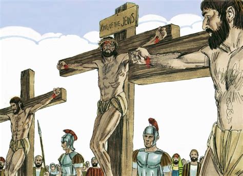 Jesus is Crucified and Lives Again! | Bible illustrations, Jesus, King of heaven