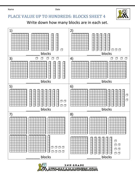 Free Printable Base Ten Block Worksheets - Printable Form, Templates and Letter