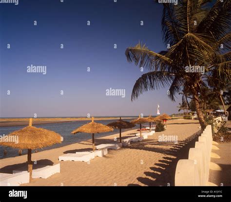 Palm Grove Beach Banjul The Gambia Stock Photo - Alamy