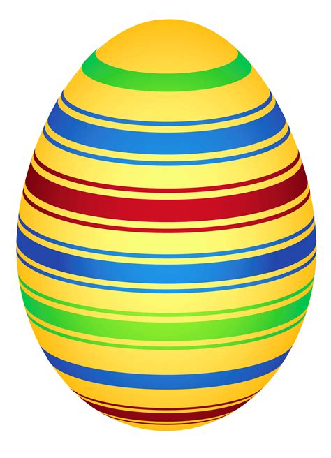 Yellow Colorful Easter Egg PNG Clipairt Picture | Gallery Yopriceville - High-Quality Images and ...