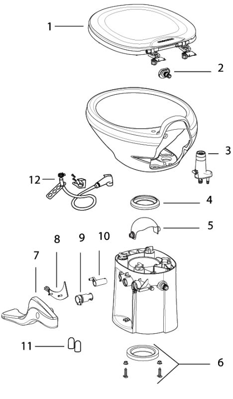 Dometic Rv Toilet Parts Diagram