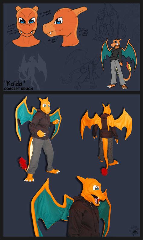 Anthro Charizard Costume 2007 by CanineHybrid on DeviantArt