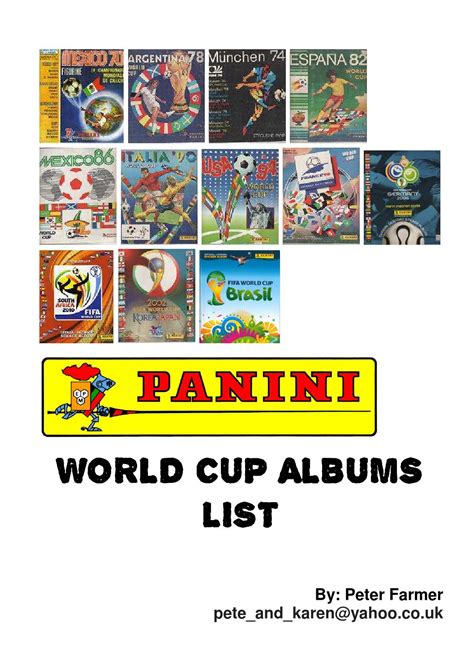 Panini Sticker Album