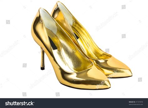 Gold Women High Heel Shoes Stock Photo 41727070 : Shutterstock