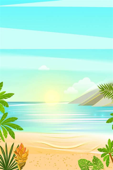 Minimal Summer Beach Travel Hd Background Wallpaper Image For Free Download - Pngtree | Sommer ...