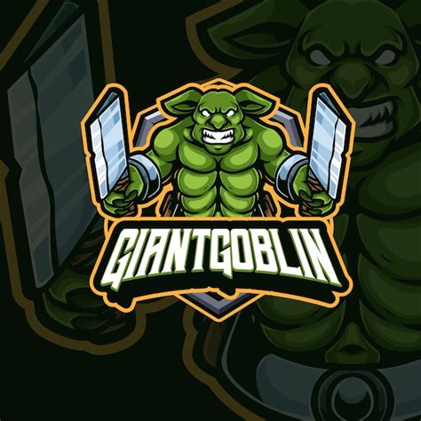 Premium Vector | Goblin mascot esport gaming logo design