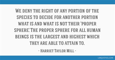 We deny the right of any portion of the species to decide...