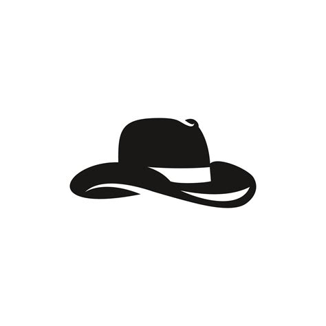 Western Cowboy Hat silhouette vector illustration 6753259 Vector Art at Vecteezy