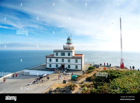 Lighthouse Finisterre, the end of the world, A Coruña, Galicia, Spain ...