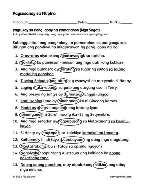 (PDF) Pagsasanay sa Filipino | Andrea Gongob - Academia.edu