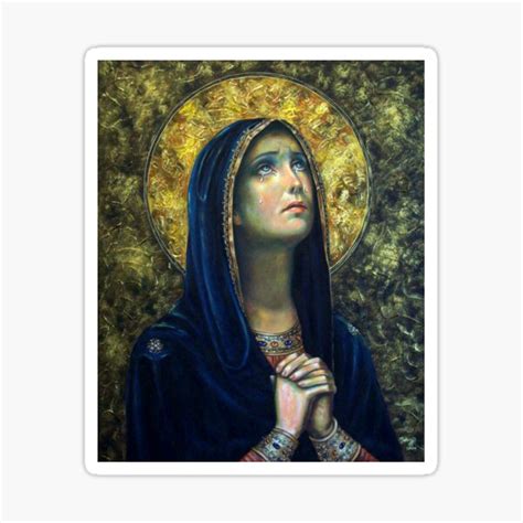 "Our Lady of Sorrows" Sticker for Sale by Tahnja | Redbubble