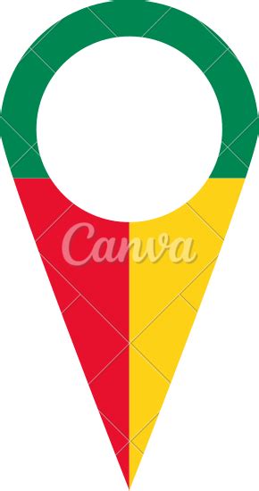 Benin Flag Location Symbol - 素材 - Canva可画