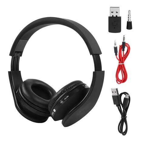 Wireless Bluetooth Headphones for PS4 Gaming Headset Hifi Stereo Headphones with Mic Inbuilt ...