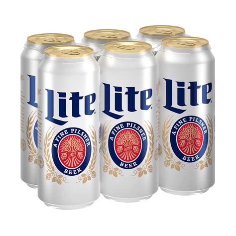 Miller Lite Beer 6 pk Cans - Shop Beer at H-E-B