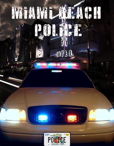 Miami-Beach-Police Poster | Police, Miami beach, Beach