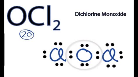 OCl2 Lewis Structure: How to Draw the Lewis Structure for OCl2 - YouTube