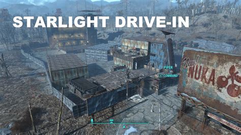 Fallout 4 Starlight Drive-in Settlement - YouTube