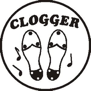 clog.com - BT-01 "Clogger Shoes" Button