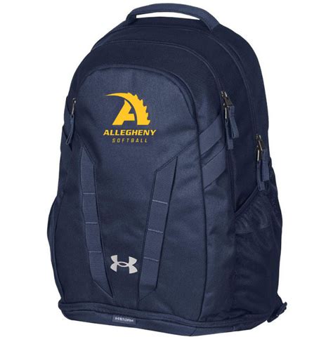 Softball Under Armour Navy Backpack | Allegheny College