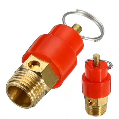 1pc New 120 PSI 1/4'' BSP Safety Valve Brass Air Compressor Safety ...