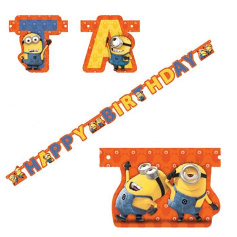 Minions Happy Birthday Banner (997977) - Character Brands