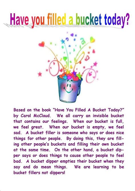 ERFIXITGIRL: Be A Bucket Filler