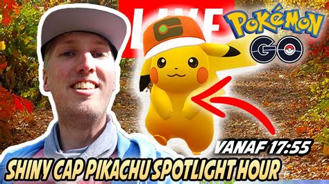 Pokemon GO Nederlands - Shiny World Cap Pikachu Spotlight Hour LIVE - YouTube