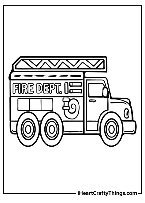 Coloring Pages Of Firetrucks