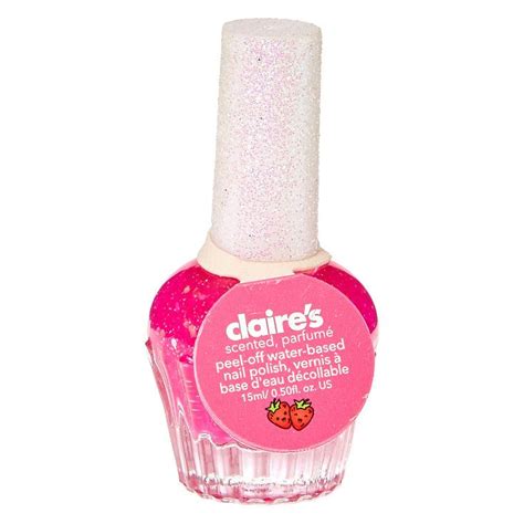 Strawberry Scented Hot Pink Nail Polish | Hot pink nail polish, Hot pink nails, Nail polish