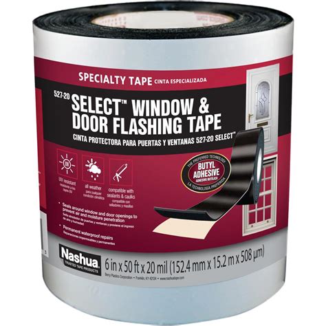 Nashua Tape 6 in. x 50 ft. Select Window and Door Flashing Tape-1343003 - The Home Depot