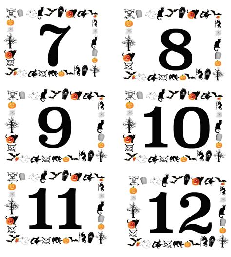 Number Labels Printable