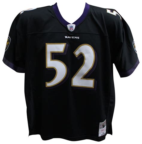 Ray Lewis Autographed Ravens Black Mitchell & Ness Legacy XL Jersey BAS – Denver Autographs