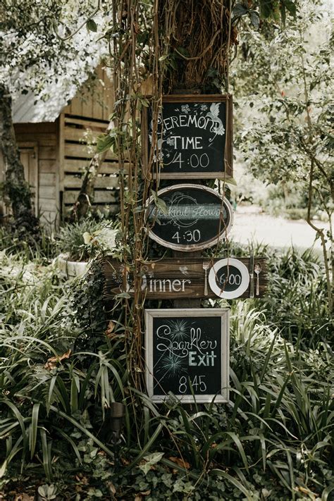 Rustic Wood-Framed Chalkboard Signs