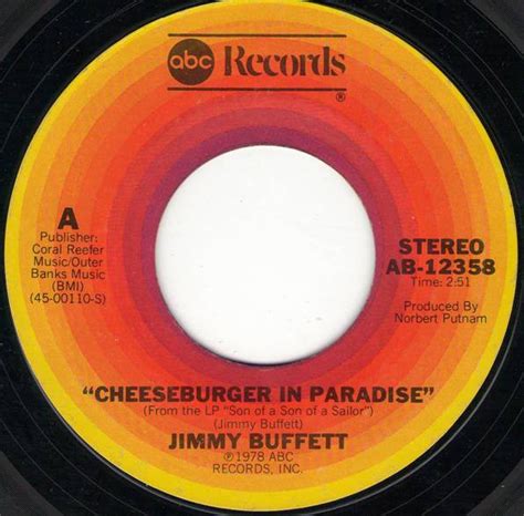 Jimmy Buffett – Cheeseburger In Paradise / African Friend | Releases | Discogs