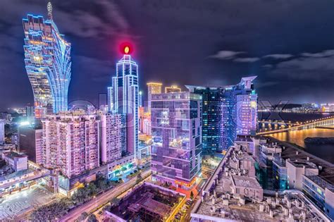 Macau night skyline, China. | Stock image | Colourbox